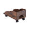 Bureau d'ordinateur en bois massif D&N, table de bureau avec PC Droller, tablettes de rangement et classeur, deux tiroirs, plateau pour unité centrale, une tablette utilisée pour la plantation, simple, HPS, H 47,24 po x l 21,65 po x H 34,35 po