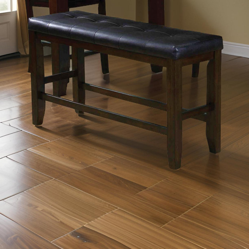 Faux Leather Upholstered Bench