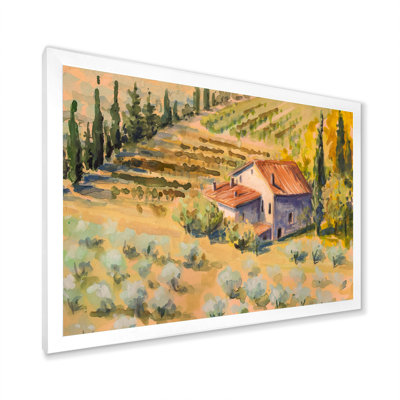 «Country House In Tuscany Italy», reproduction sur toile
