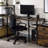 Rectangular Writing Desk With 2 Tier Shelf (Not Including Office Chairs)-488362816