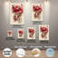 Impression sur toile romantique, aquarelle et bicyclette rouge - Urban Studio-1656565698