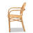 Charnessa Rattan Arm Chair in Brown