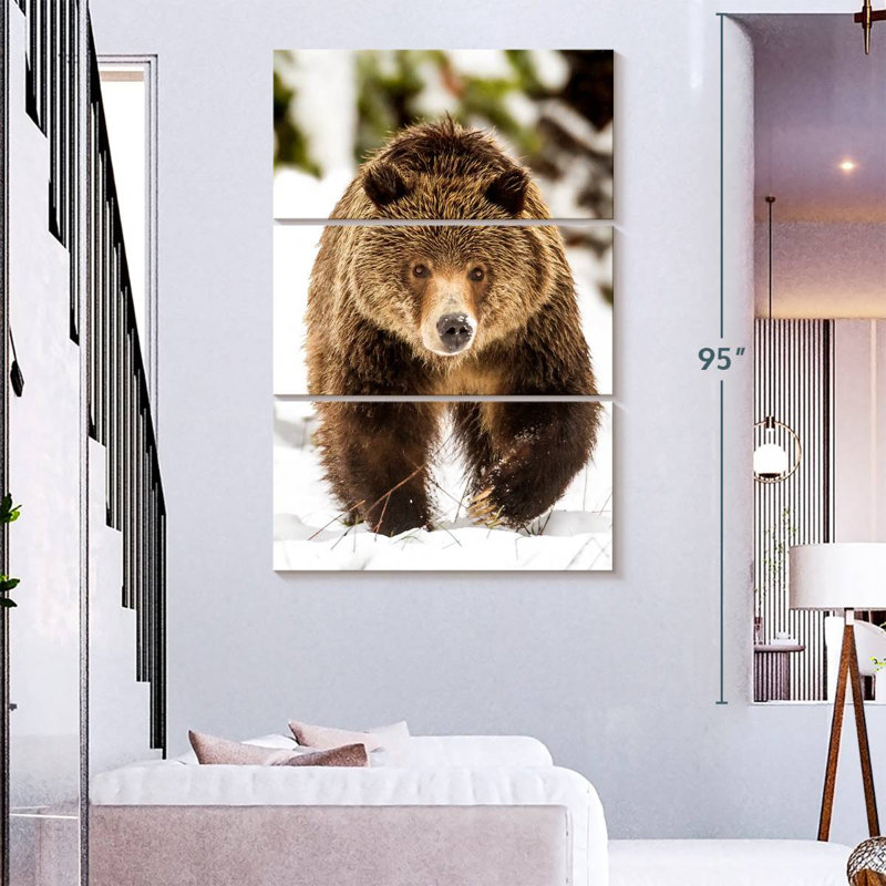 Brampt Walking Grizzly Bear, 38'' H X 24'' W