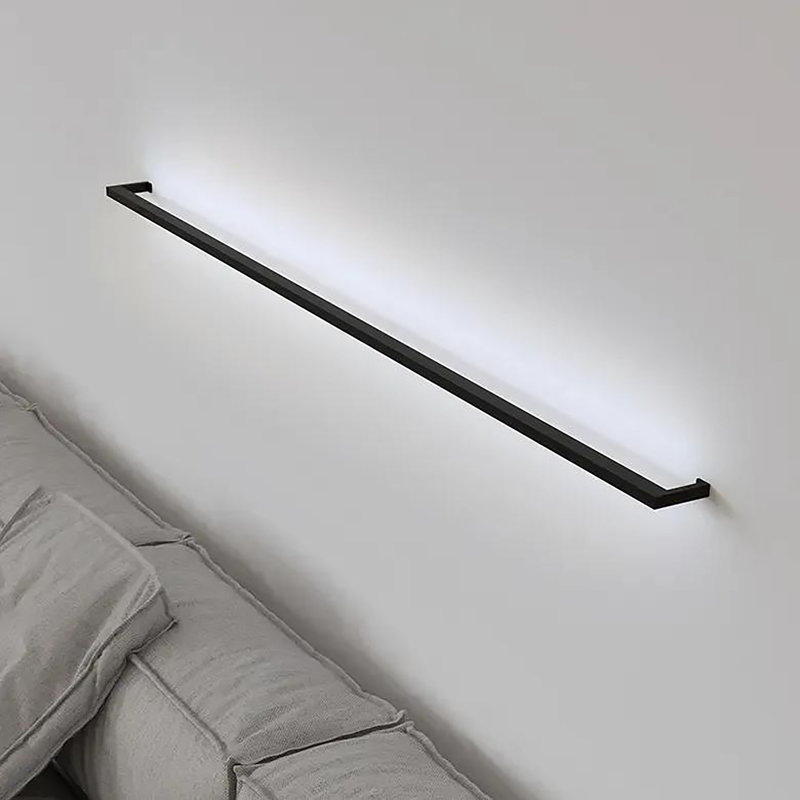 Thin-Line Dimmable LED Bath Bar, Satin Black, 0.75'' H X 36'' W X 3.5'' D, 3000K