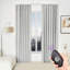 Ensemble de rideaux en chenille Clemmence Smart-1895516622-1895516623