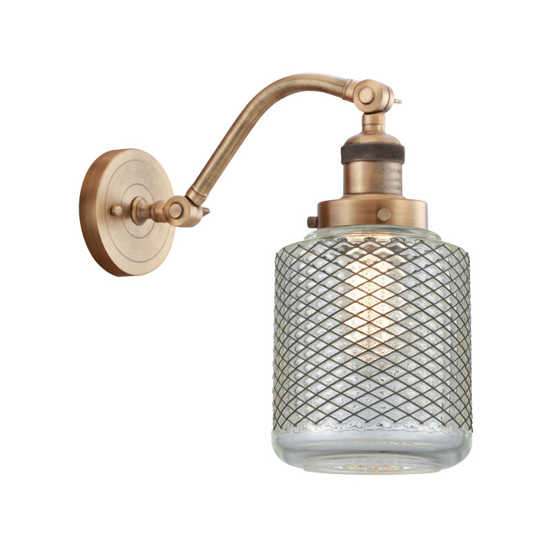 Iyana Armed Sconce, Brushed Brass