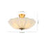 Nordic Pleated Fabric Semi Flush Mount