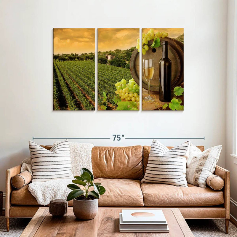 Yarlin Vineyard In Tuscany, 36" H x 57" W