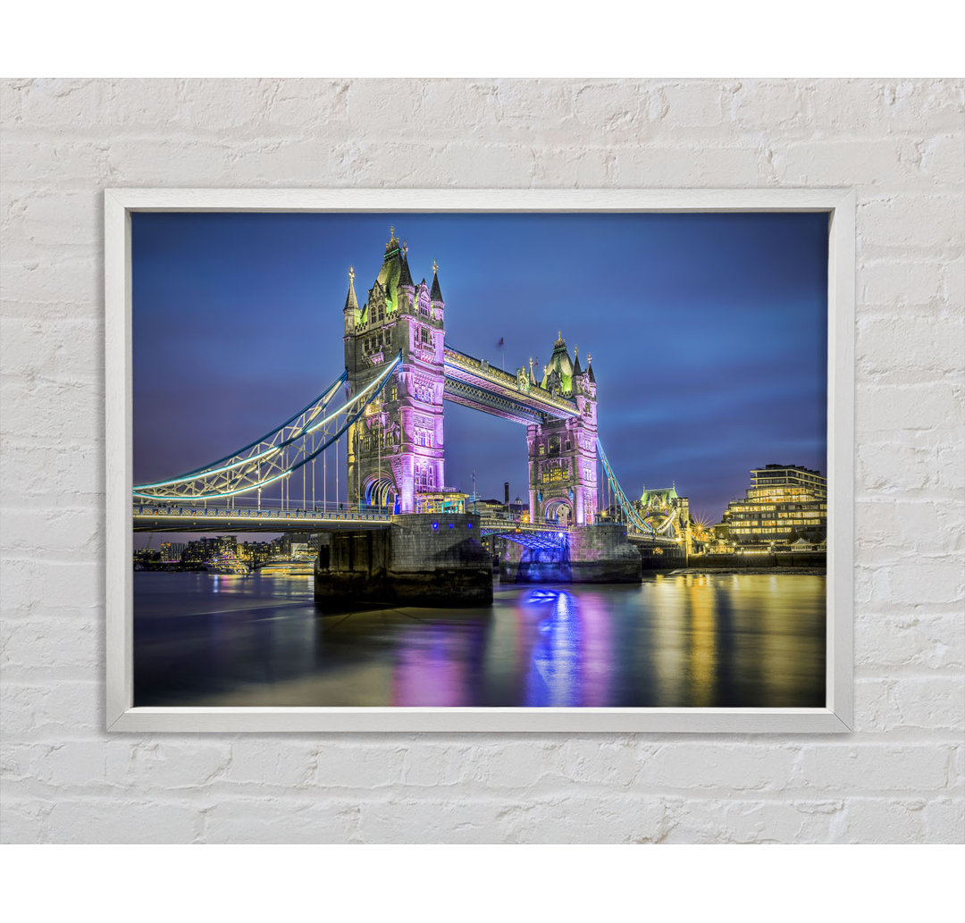 Tower Bridge Pink Glow - Druck