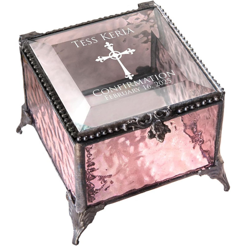 Gift Personalized Keepsake Box Stained Gla...