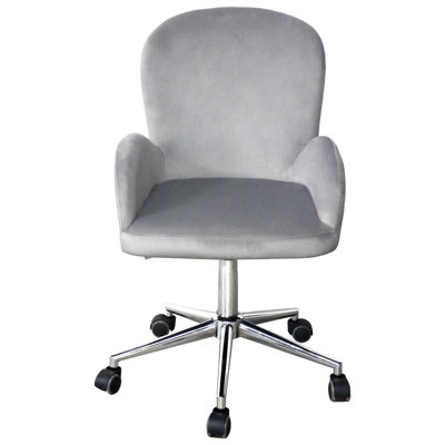 Fiona Side Pleated Makeup Vanity Chair with 360 Degree Swivel Perfect Vanity Chair for Dressing Room by Latitude Run