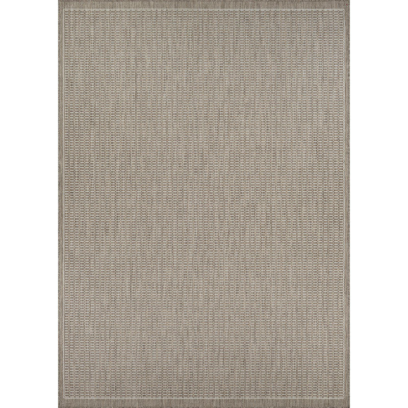 Fierce Sella Beige-Taupe Indoor/Outdoor Area Rug, Rectangle 5'3" x 7'6"
