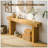 63" Solid Wood Console Table – Rustic Farmhouse Sofa Table For Entryway, Hallway, Or Behind Couch, Narrow Rectangular Design