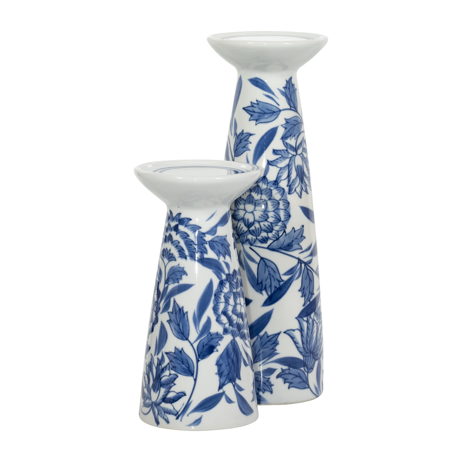 Chinoiserie Candle Holder, 8" H x 4" W x 4" D
