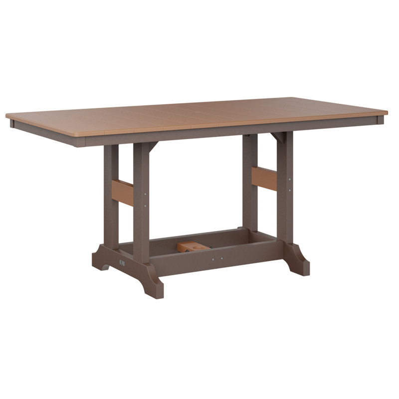 Garden Classic Outdoor Bar Table, Chocolate Brown, Cedar