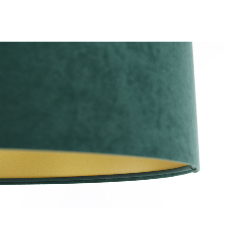 Reppert 1 - Light Drum Pendant, 107cm H x 50cm W x 50cm D, Green, Black