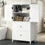 Armoire de rangement pour salle de bain avec deux portes et tiroirs-455503239