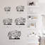 Vache, faune, décoration murale abstraite moderne, décoration suspendue, décoration murale en métal-124839018-124839015