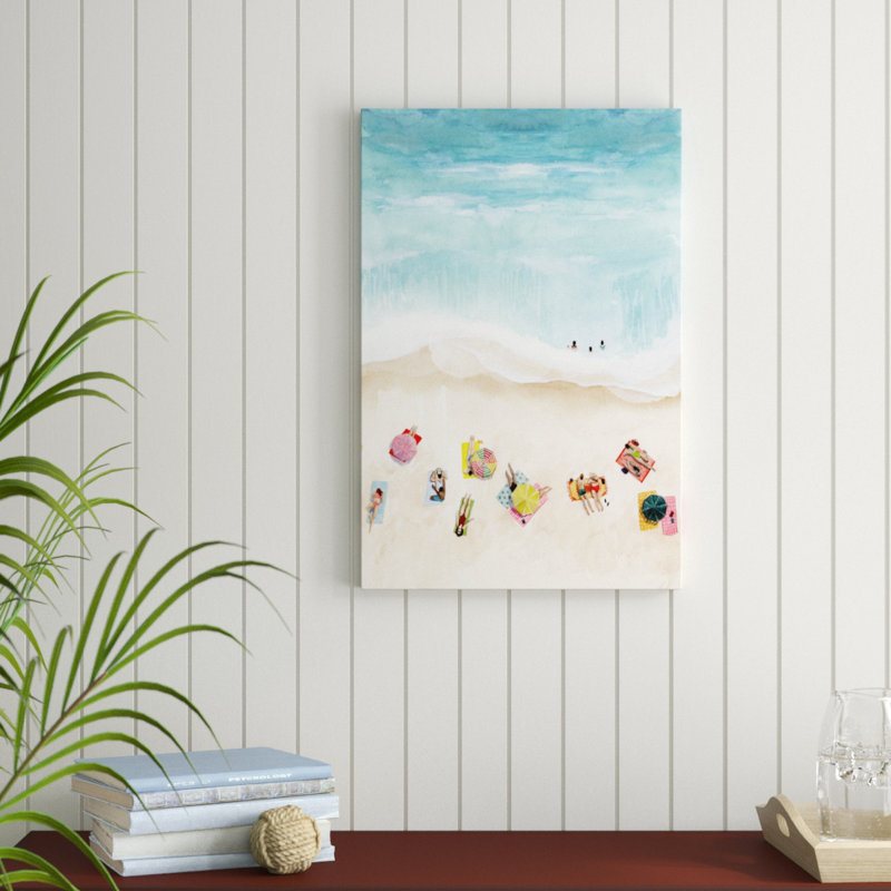 «Beach Week II» par Grace Popp, reproduction d'art sur toile, H 30 po x l 20 po, Toile tendue, Non