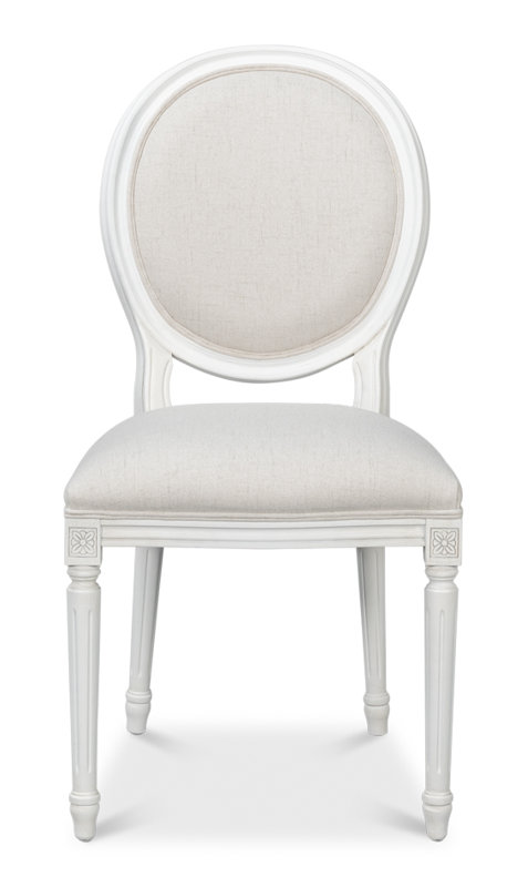 Hugo Upholstered Dining Chair, White