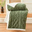 Couverture en molleton vert Sherpa-119457224-119457223