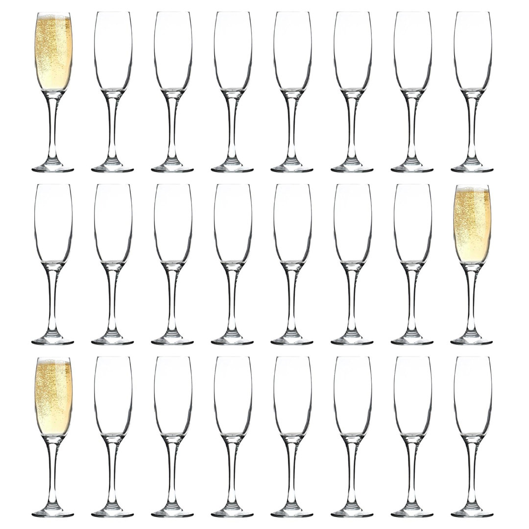 Argon Tableware - Classic Champagne Flutes - 220ml - Clear