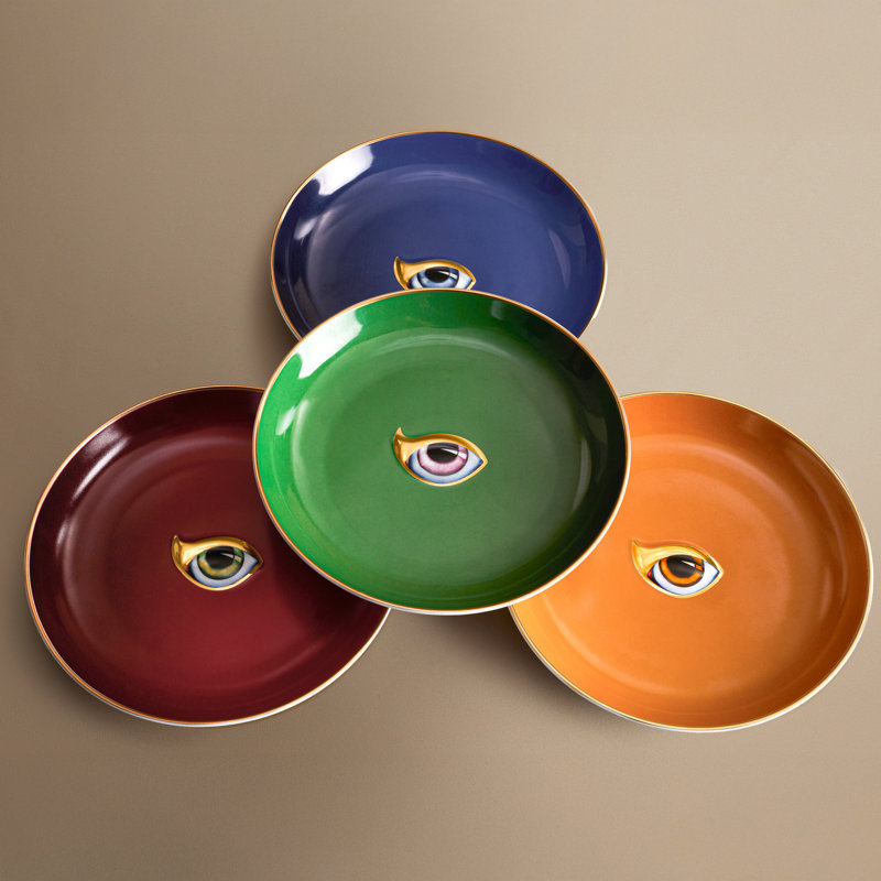 LITO CANAPE PLATE - EMERALD, Blue