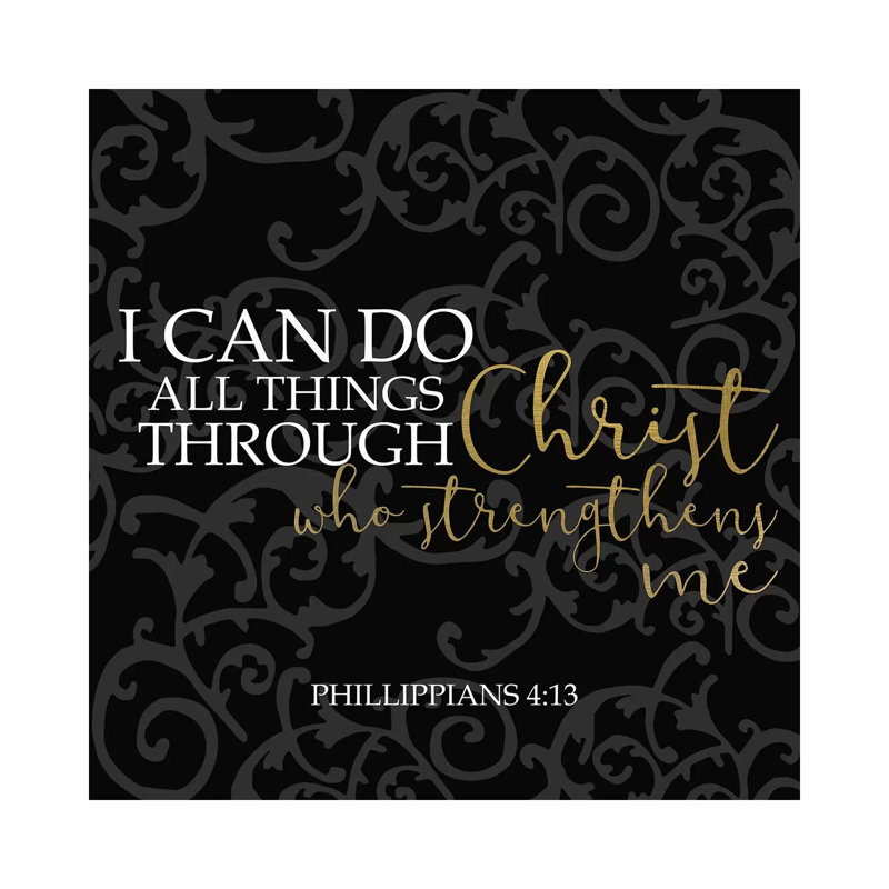 I Can Black Square by Kimberly Allen - Wrapped Canvas Painting, 93.98cm H x 93.98cm W