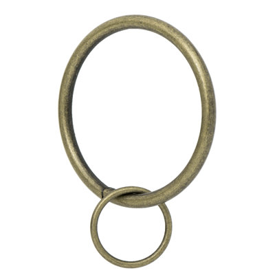 Drapery Eyelet Curtain Rings - 2" Ring Loop for Hook Pins, Set of 14