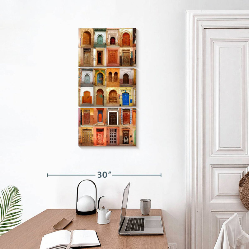 Portes marocaines, H 32 po x l 15 po