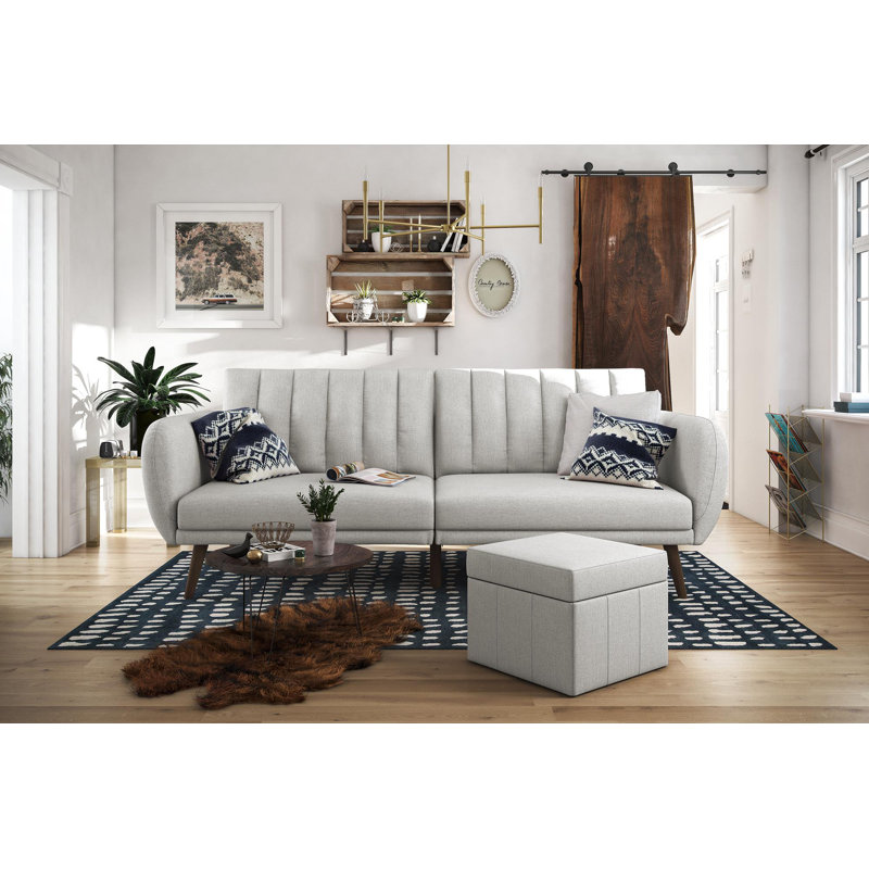 Gaugain 3 Seater Sofa Bed, Light Grey