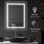 Silver Led Bathroom Mirror 32"x24", Lighted Wall Mount Vanity, Touch Sensitive Button, Waterproof, , Various Mounting Ways 32" X 24" Mirror, Mount, Smart Silver, Different Demonstrated