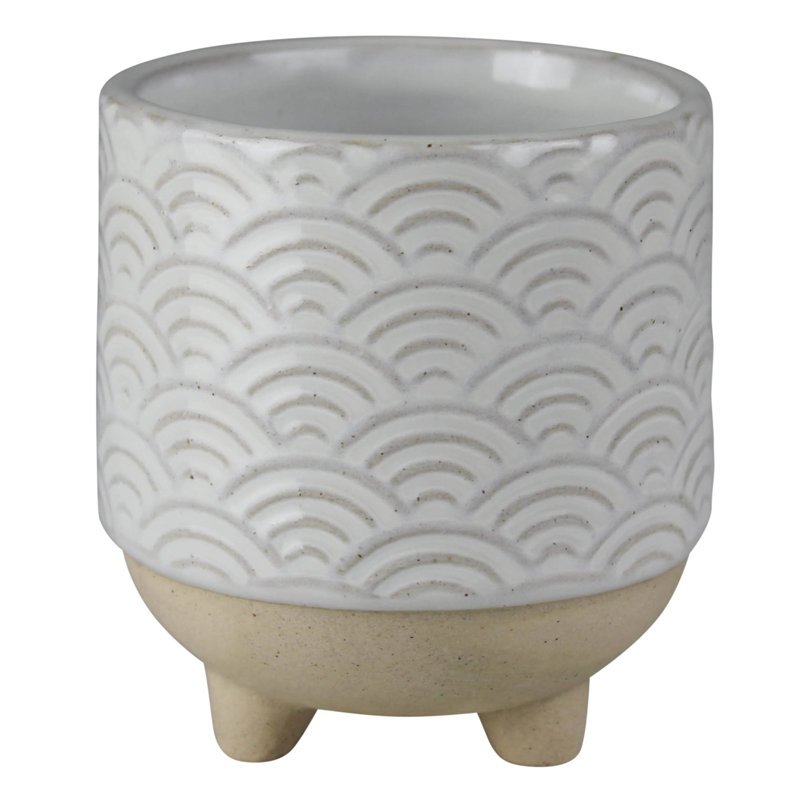 Carlota Ceramic  Wave Cachepot