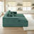 Boneless 86.6" Modern Corduroy Loveseat Sleeper Sofa,All-Sponge Double Sofa Bed With 2 Pillows-1610203196