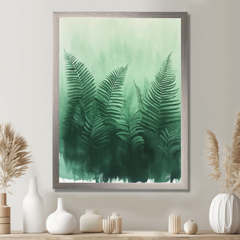 Claudearl - Art mural floral, H 20 po x l 12 po, Picture Framed, Argent argent