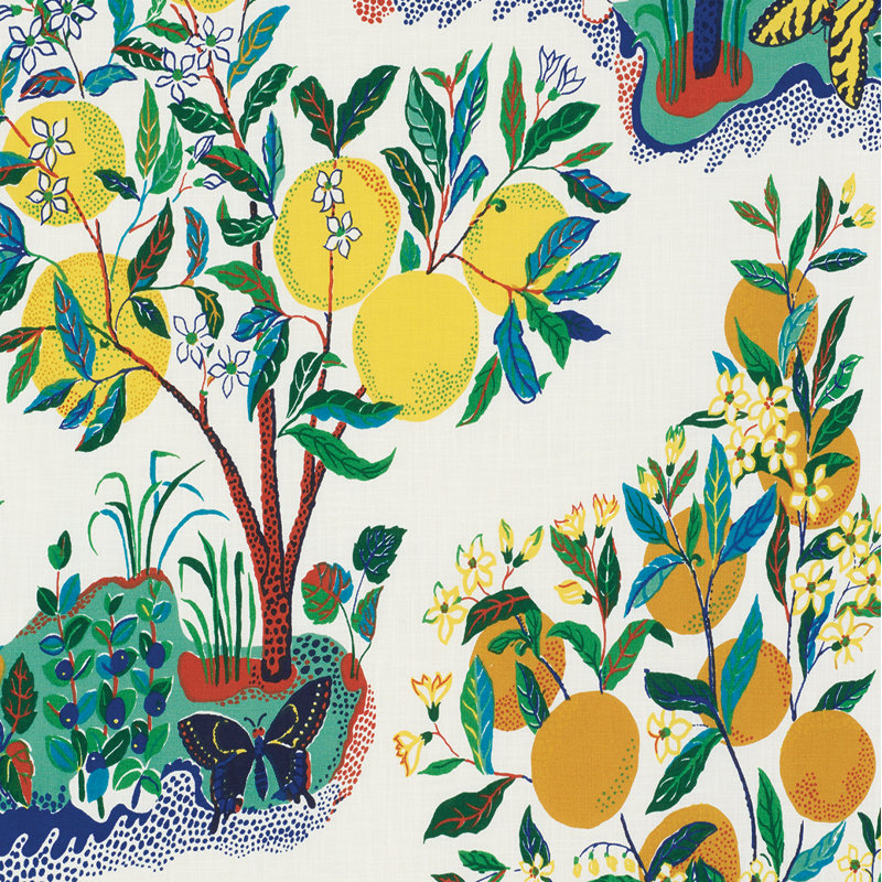 Citrus Garden Indoor/Outdoor Fabric, Primary