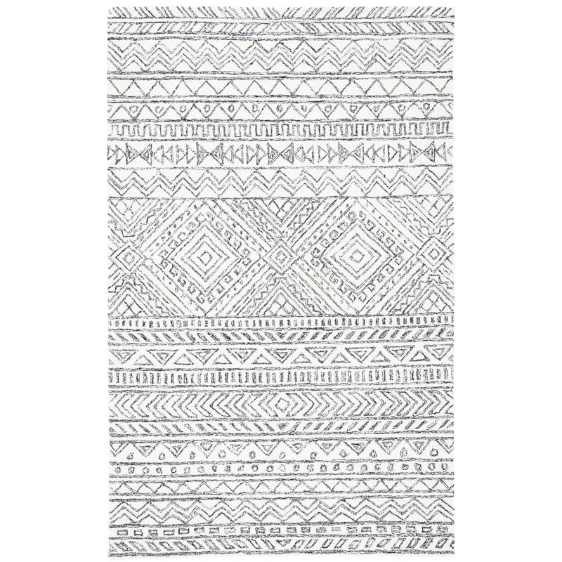 Wenzel Hand Tufted Wool Southwestern Rug, Rectangle 3' x 5'