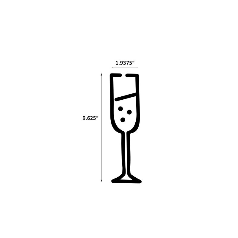 7 oz Flûte à champagne en polycarbonate, 12