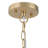 4-Light Scalloped Flower Fabric Shade Chandelier