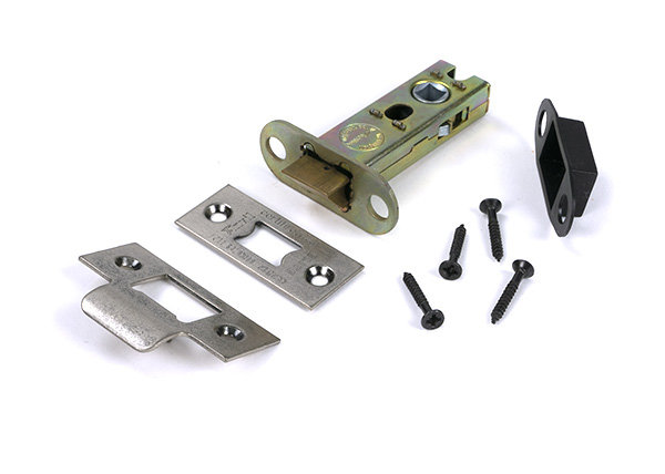 Polished Nickel 3" Heavy Duty Latch, Pewter Patina