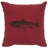 Wooded River Image Pillow - Trout - Cotton Alabaster-1437269320