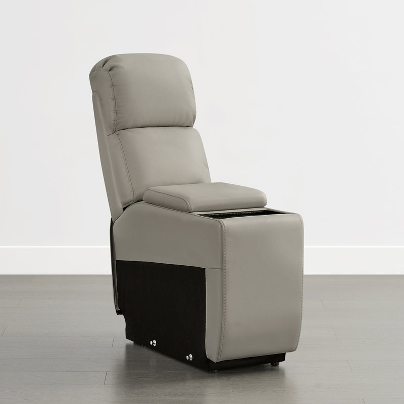 Olathe Genuine Leather Multi-Function Console, Light Gray
