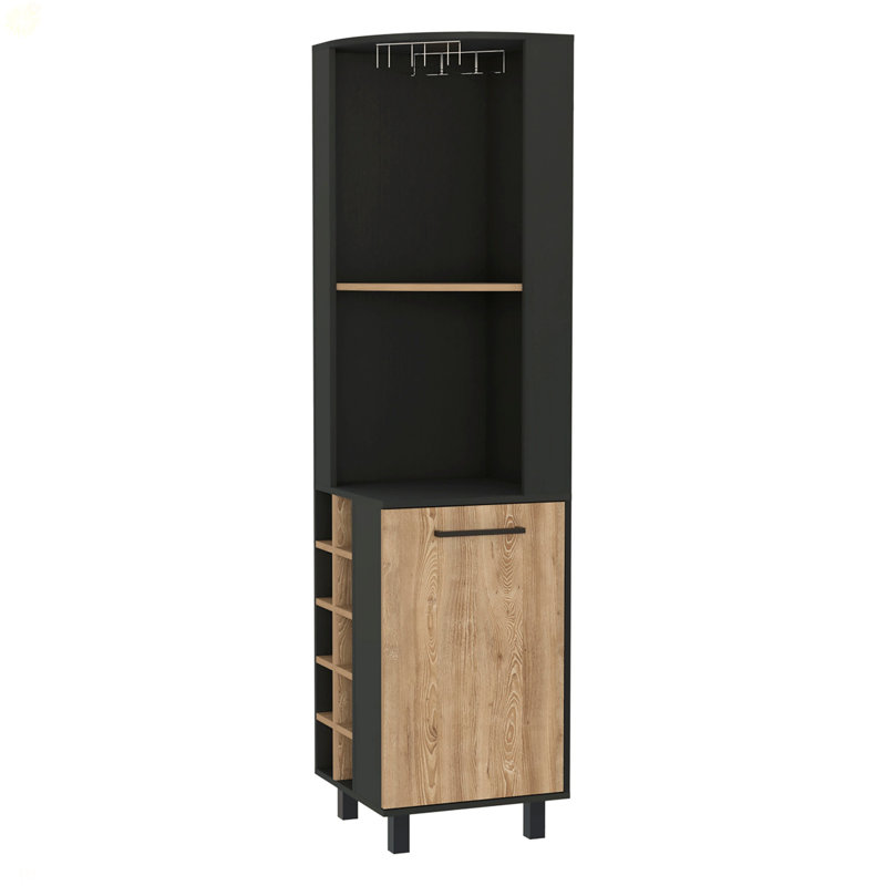 Armoire à bar à 1 tablette Hamden, Noir