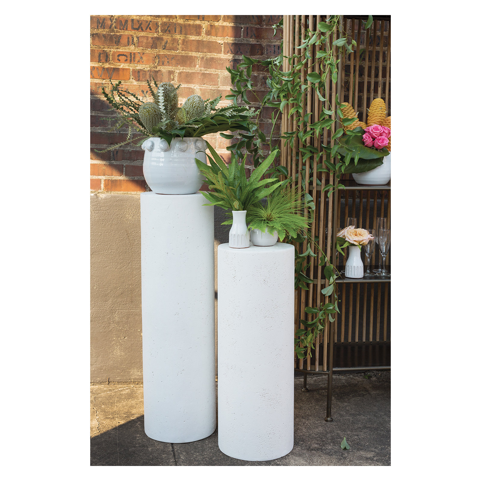 Handmade Pot Planter, 31.5" H x 11.75" W x 11.75" D