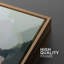 Multicolore, aquarelle, vert, brun, aquarelle, art moderne, bohème, coloré, chic encadré sur toile-94585772-94585771