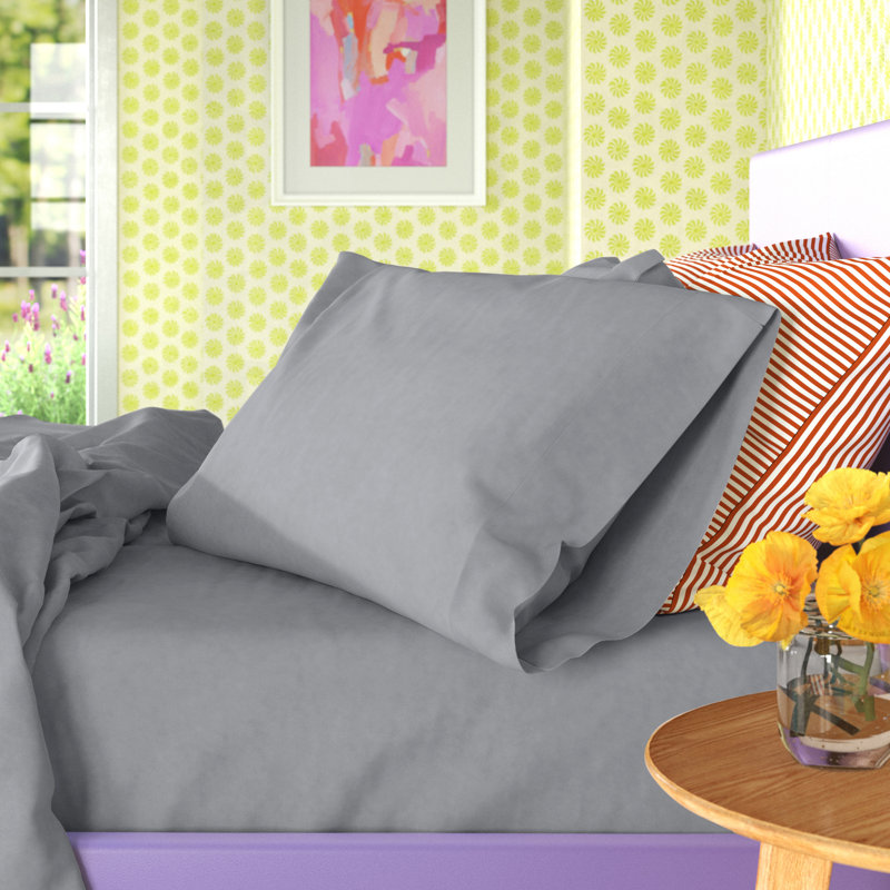 Ensemble de draps 100% coton 500 fils, Tempête de nuages, Grand