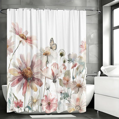 Rideaux de douche avec crochets inclus