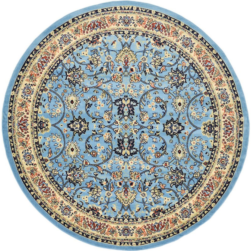 Zayandeh Oriental Indoor Rug, Round 8'