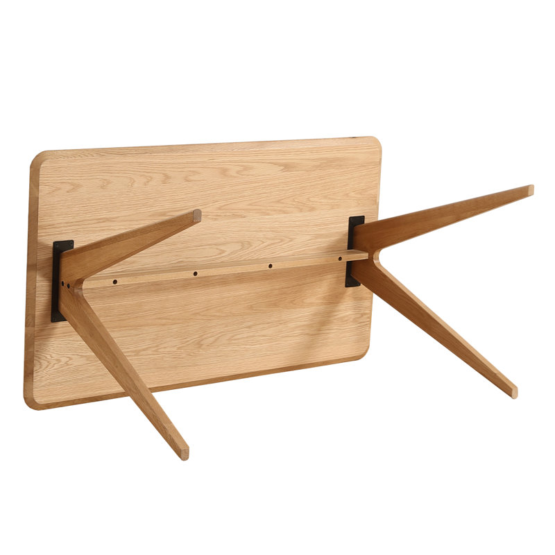 Edda Oak Effect Rectangle Wooden Dining Table - 140cm