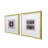 23.5“ x 23.5" Grace Purple Agate Shadow Boxes Wall Art